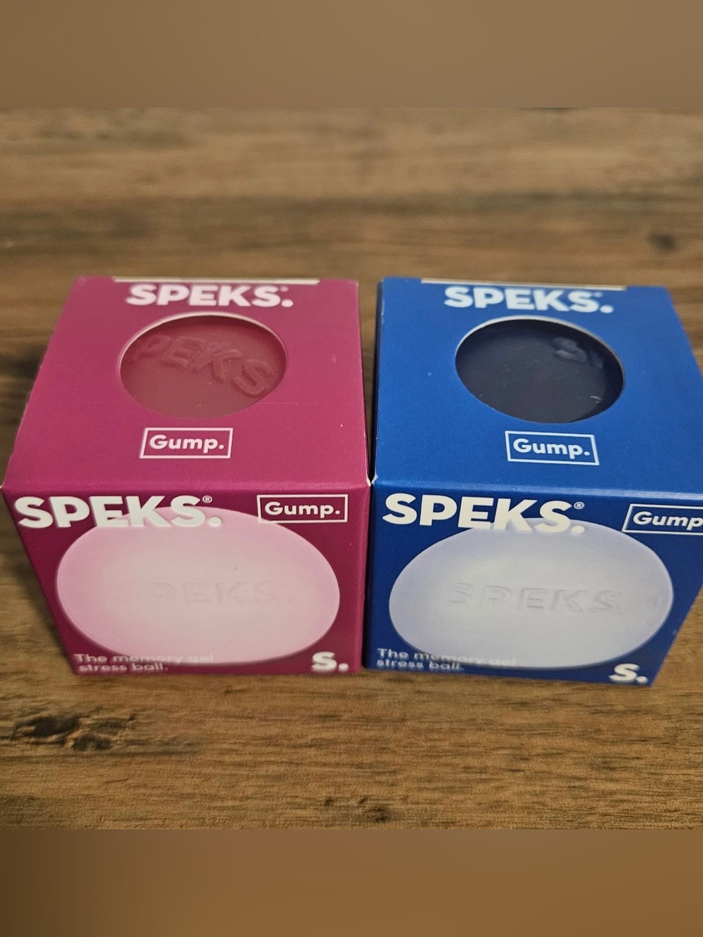 2 SPEKS Gump Stress squishy memory gel stress Balls lot of 2